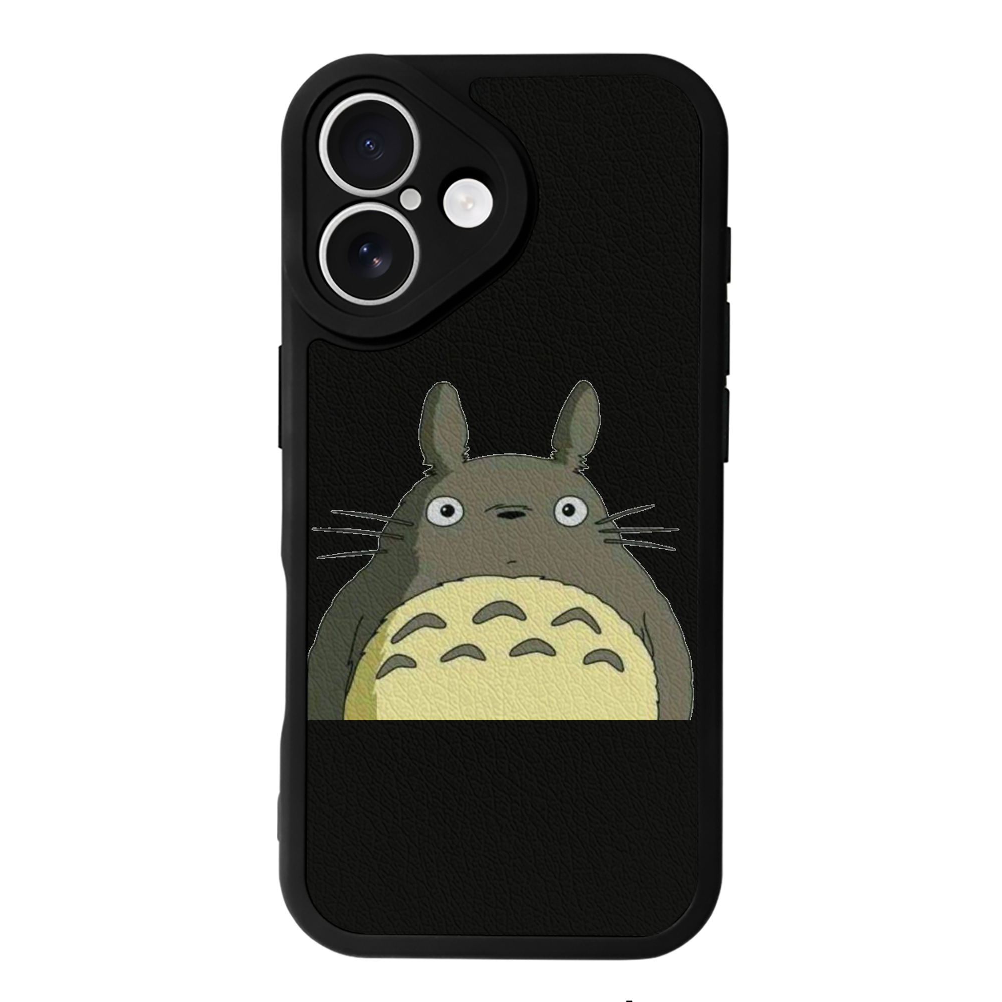 （画像用） となりのトトロ 草壁メイ 草壁サツキ My Neighbor Totoro Satsuki Kusakabe Mei Kusakabe 【iPhone 16シリーズ対応】シリコンスマホケース（レザー調） 材質：シリコン